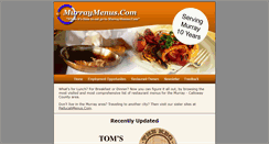 Desktop Screenshot of murraymenus.com